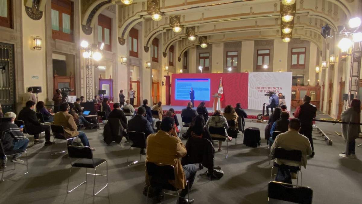 Una conferencia matutina del presidente López Obrador