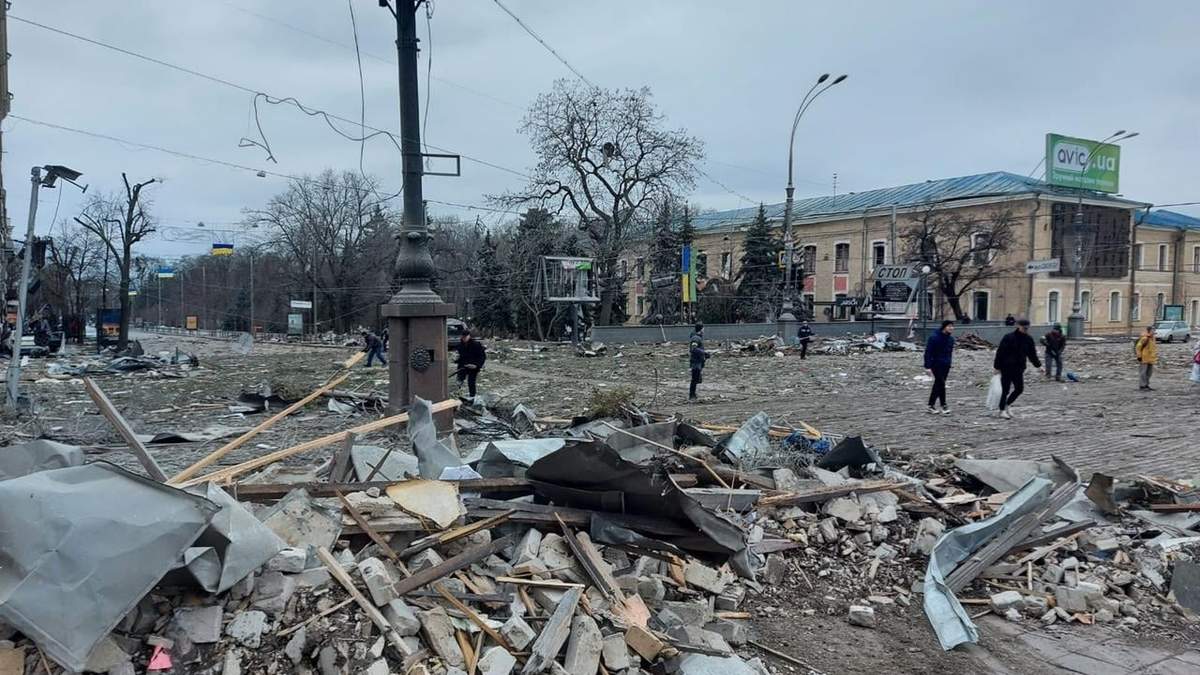 Los ataques en la ciudad de Kharkiv