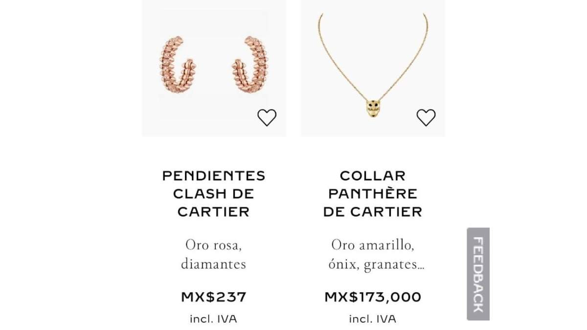 Aretes Cartier comprados por 237 pesos mexicanos