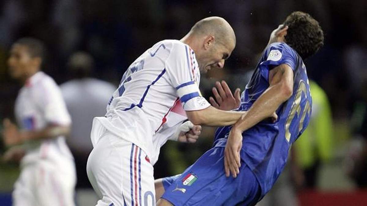 Zidane y Materazzi. Fuente: (Twitter).