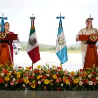 Sheinbaum y Arévalo reforzarán seguridad en la frontera México-Guatemala