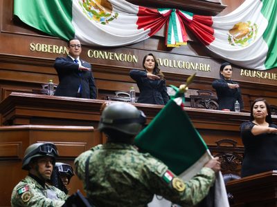 Tere Jiménez entrega su segundo informe de gobierno al Congreso de Aguascalientes