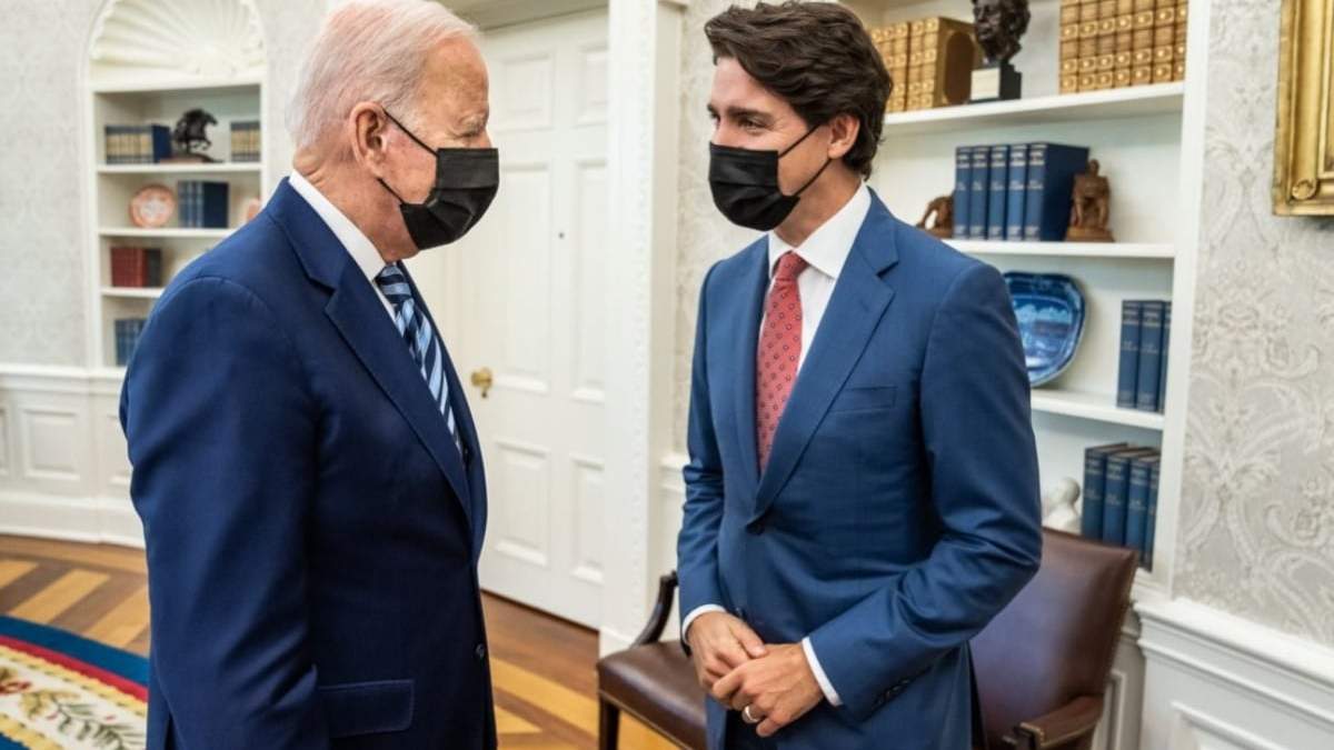 El tema sobre el boicot a los Juegos Olímpicos de Pekín surgió en la reunión entre Joe Biden y Justin Trudeau