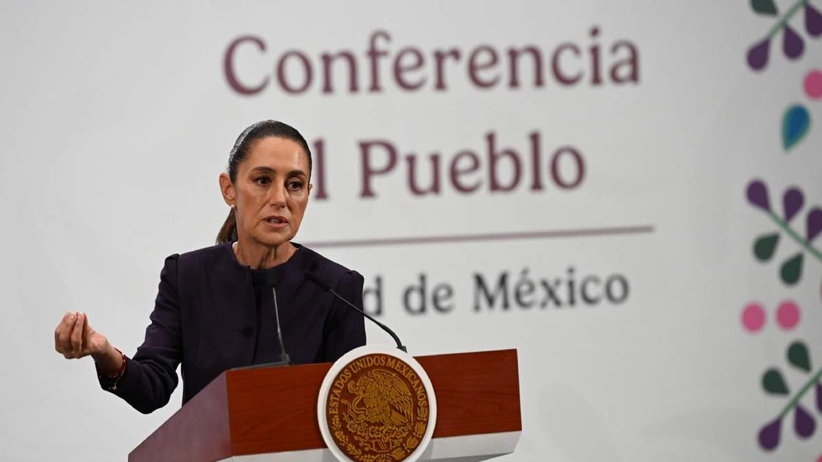 La presidenta Claudia Sheinbaum en su conferencia mañanera