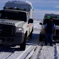 Emoción en Río Negro: 7 horas y un parto, en medio de la nieve
