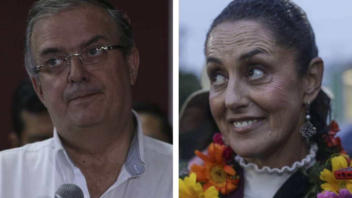 Marcelo Ebrard y Claudia Sheinbaum, aspirantes a la candidatura presidencial de Morena