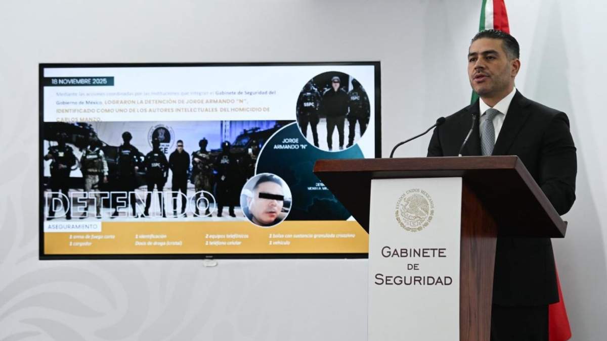 Harfuch presentó al autor intelectual de Carlos Manzo