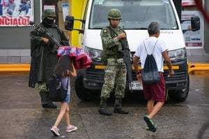 Fuerzas Armadas realizan labores de seguridad en Boca del Río, Veracruz