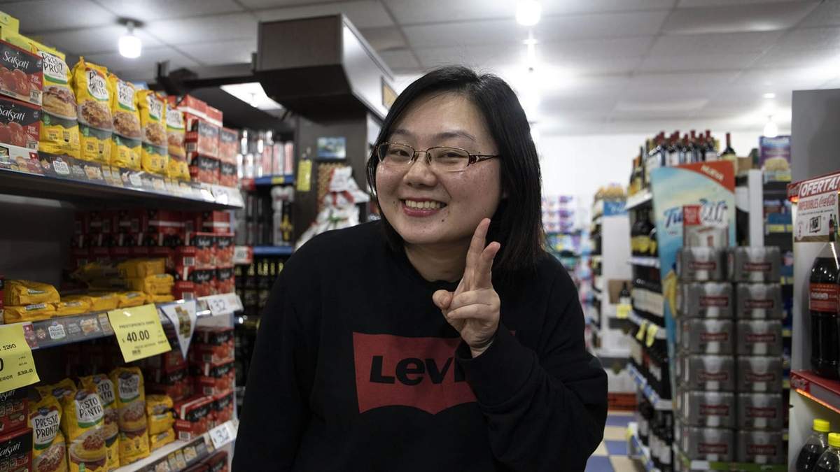 Supermercados chinos (foto: Twitter).