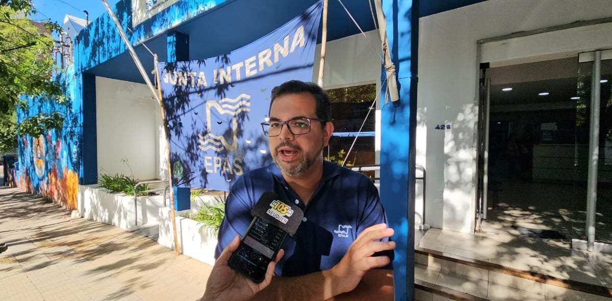 Integrante de la Junta Interna del EPAS. Fuente: (Javier Manzano - Minuto Neuquén)