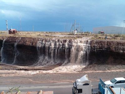 La tormenta se hizo sentir en el interior de la provincia