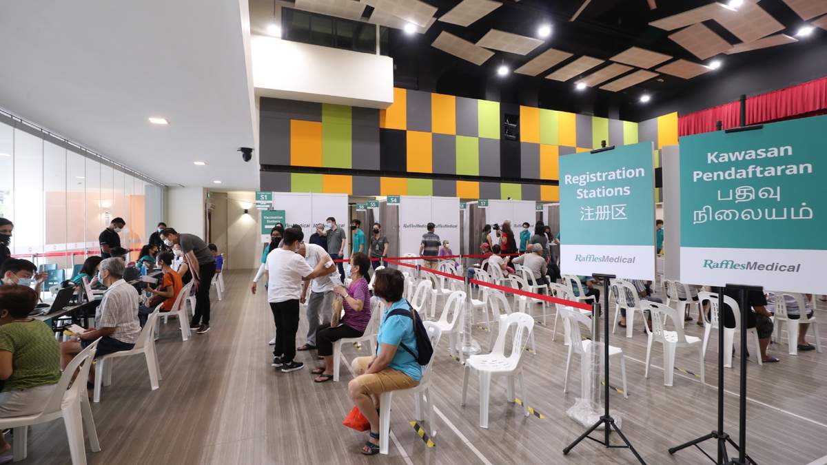 Aplicación de vacunas en Singapur