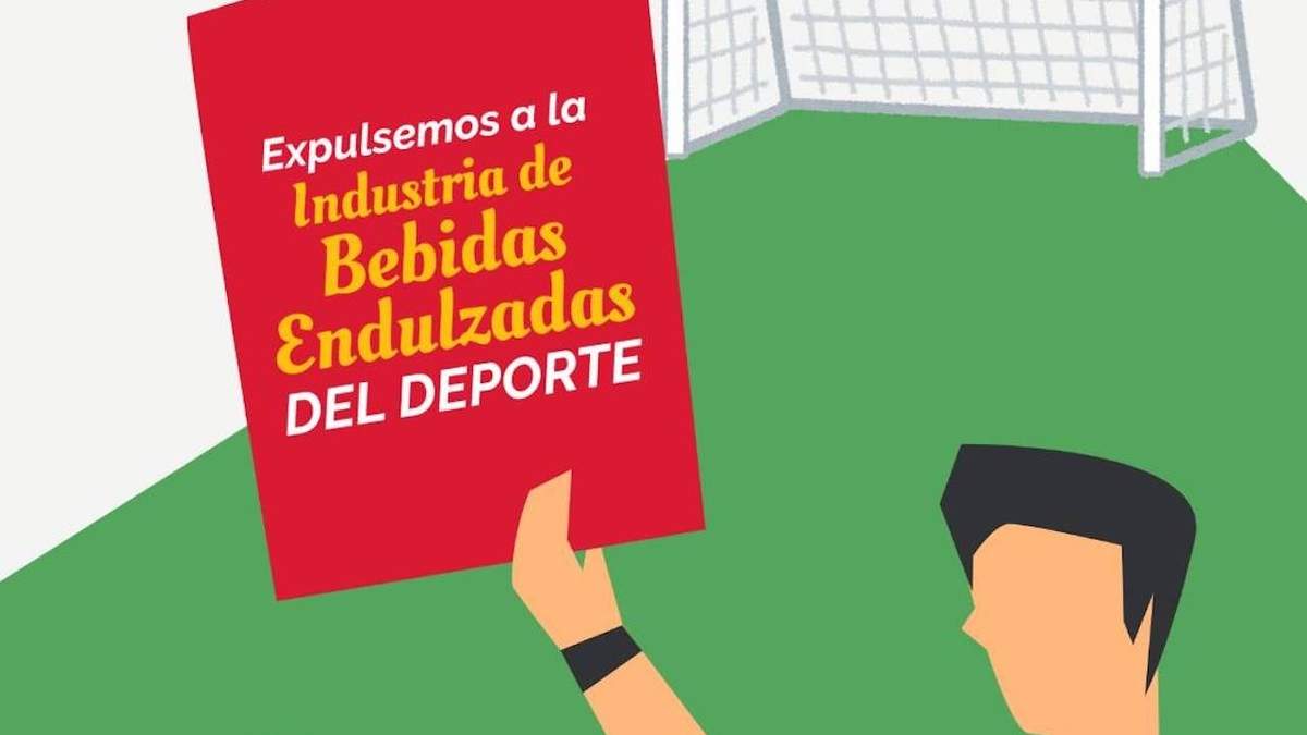 Anuncio de la campaña internacional “Kick Big Soda Out Of Sport”