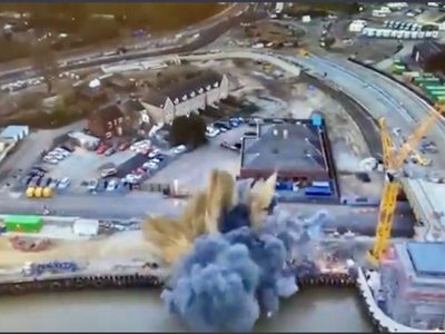 Explota bomba de la Segunda Guerra Mundial encontrada en una construcción
