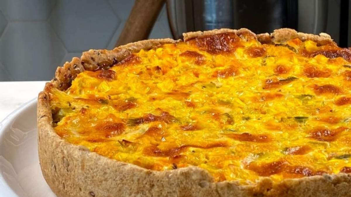 Tarta de choclo y calabaza. Fuente: (Instagram)