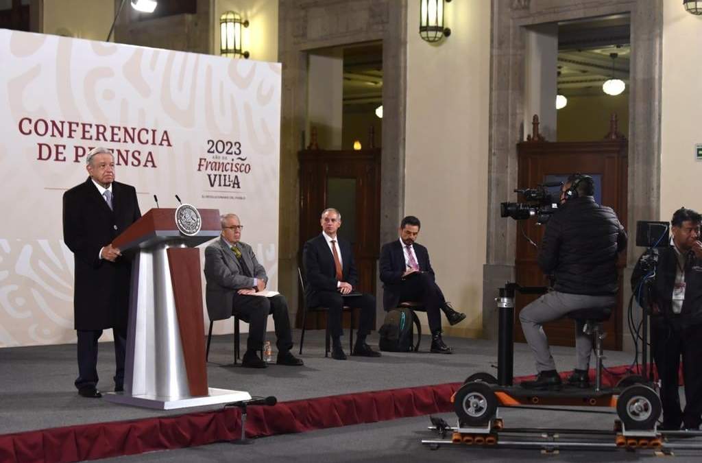 El mandatario en Palacio Nacional