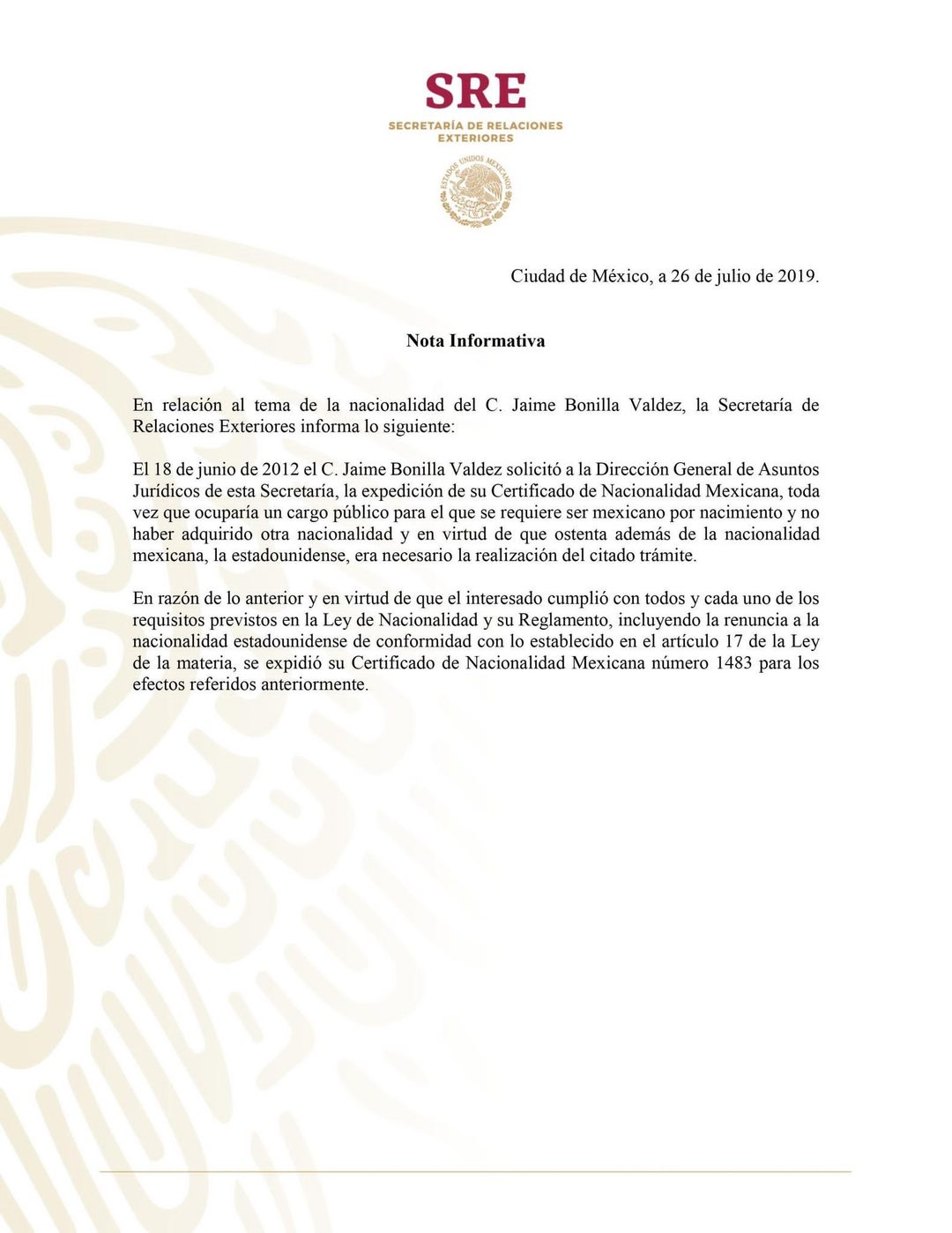 SRE-comunicado