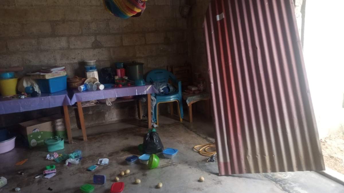 Una vivienda cateada en el ejido Tila