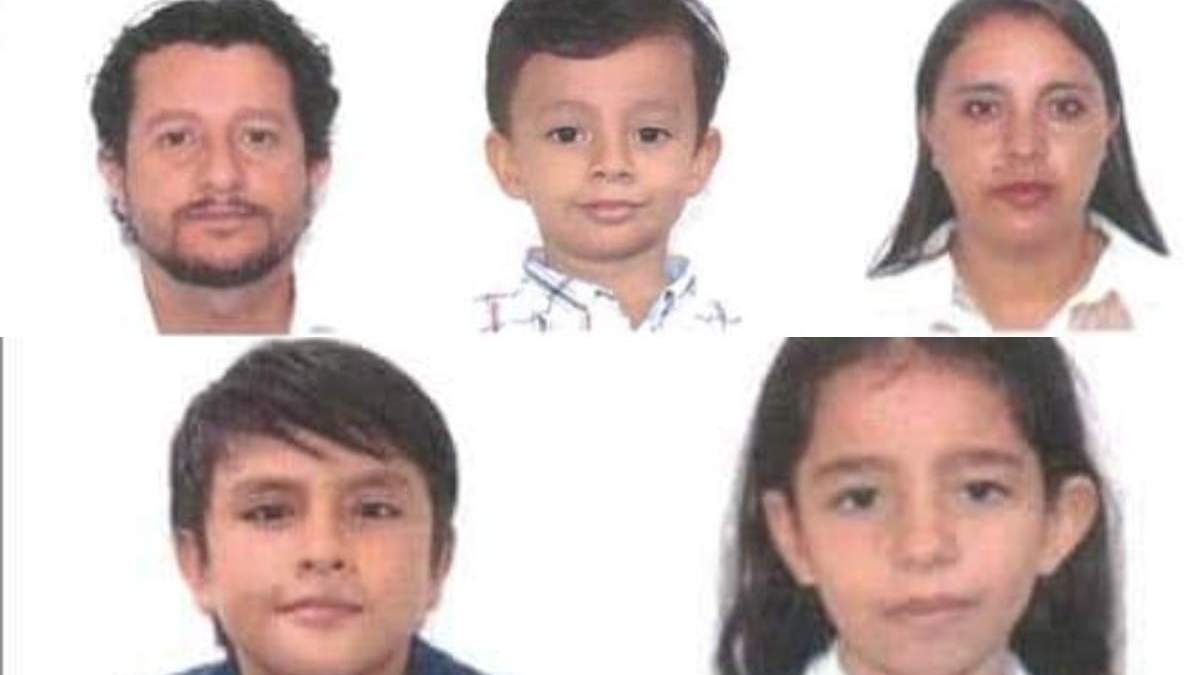 Familia colombiana desaparecida