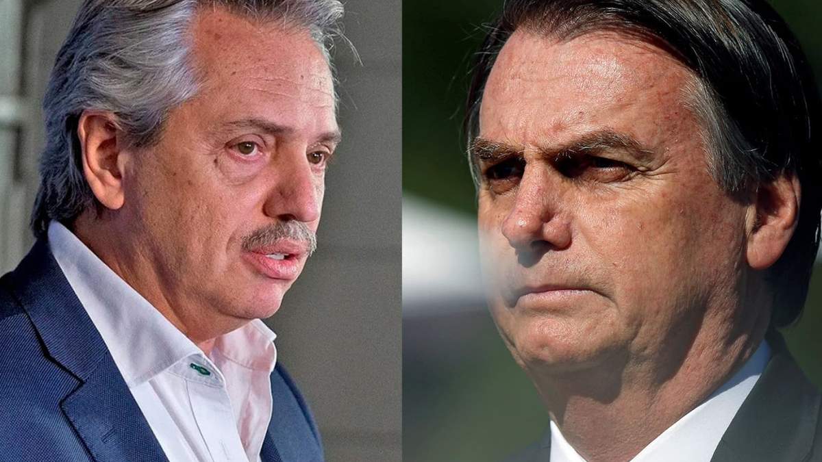 Fernández y Bolsonaro. Fuente: (Twitter)