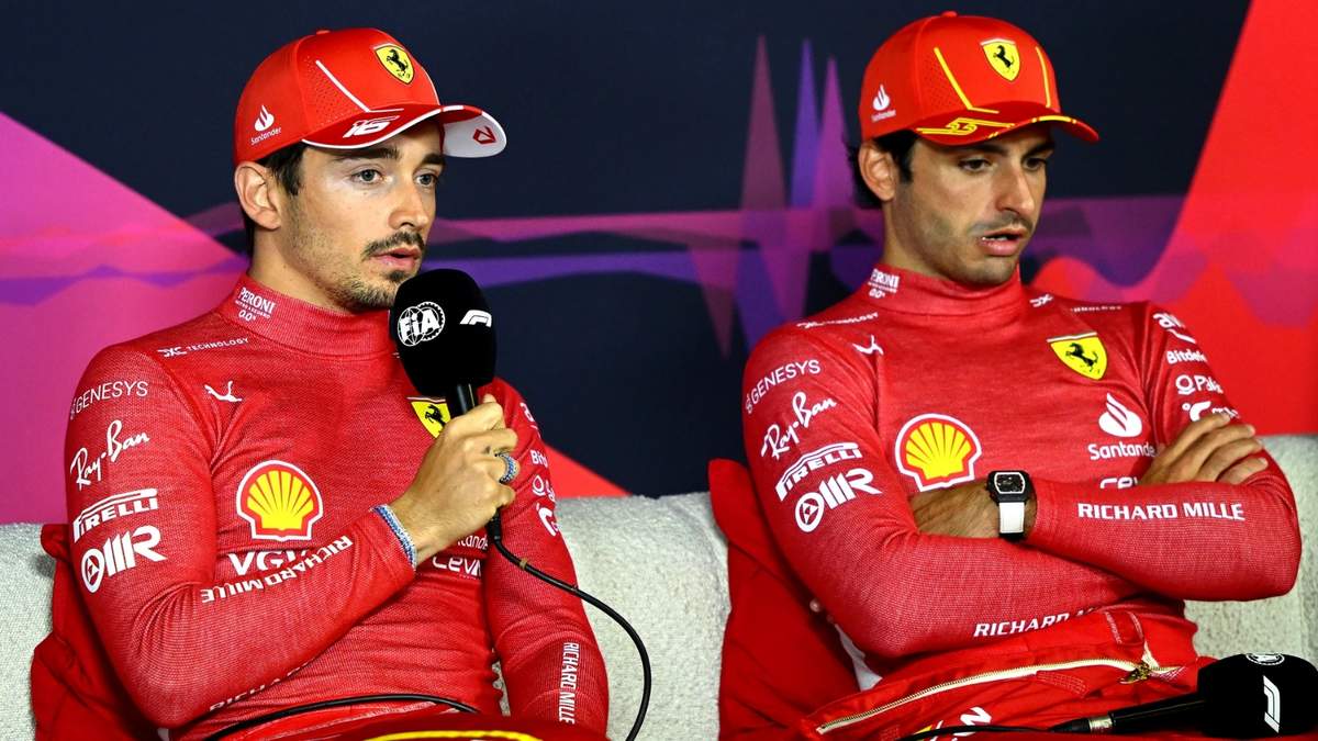 Carlos Sainz y Charles Leclerc. Fuente: (X)