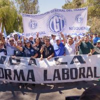 La CGT Regional se movilizó en rechazo a la Reforma Laboral