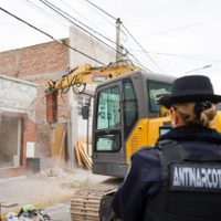 Neuquén realizó la quinta demolición de un búnker dedicado a la actividad de narcotráfico