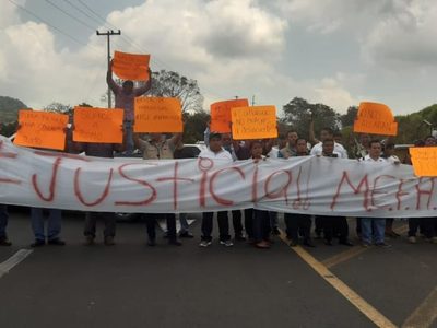 Protestan en Papantla por el asesinato de la periodista María Elena Ferral