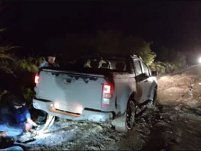 Rescataron a turistas varados en la Ruta provincial 62 en Junín de los Andes