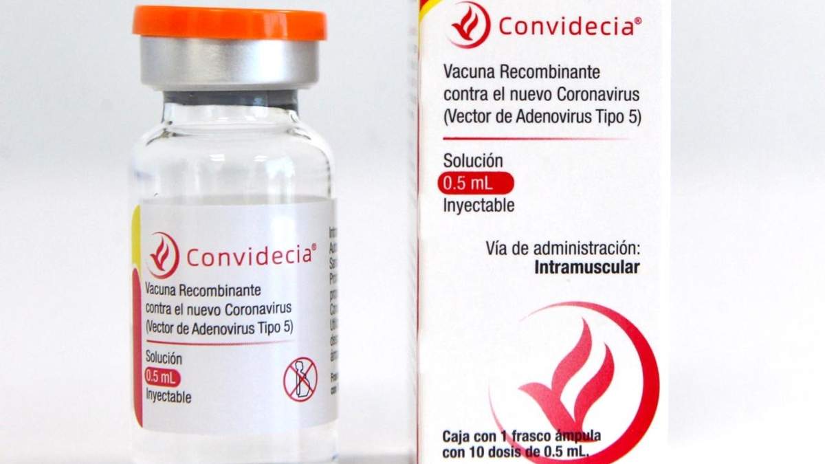 Así luce la vacuna de Cansino envasada en México