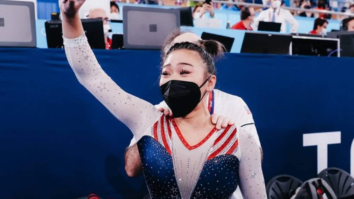 La gimnasta estadunidense Sunisa Lee