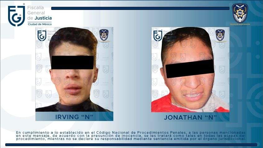 Los presuntos extorsionadores