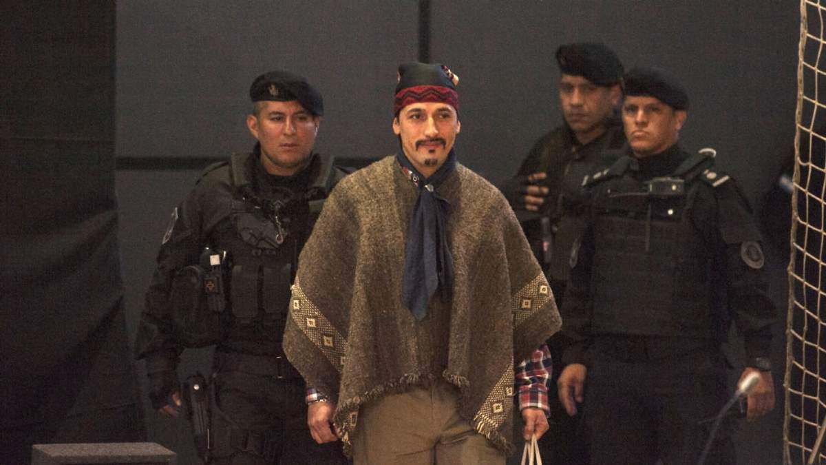 Jones Huala, líder mapuche del movimiento RAM. Fuente: (Twitter)