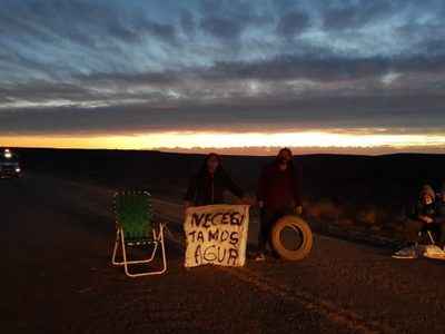 Vecinos de Sauzal Bonito cortan la Ruta 17 por falta de agua