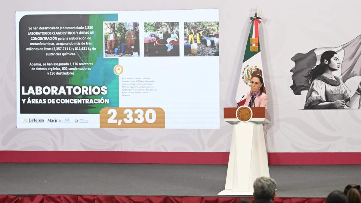 La presidenta Claudia Sheinbaum habló sobre los operativos contra narcolaboratorios en Chihuahua