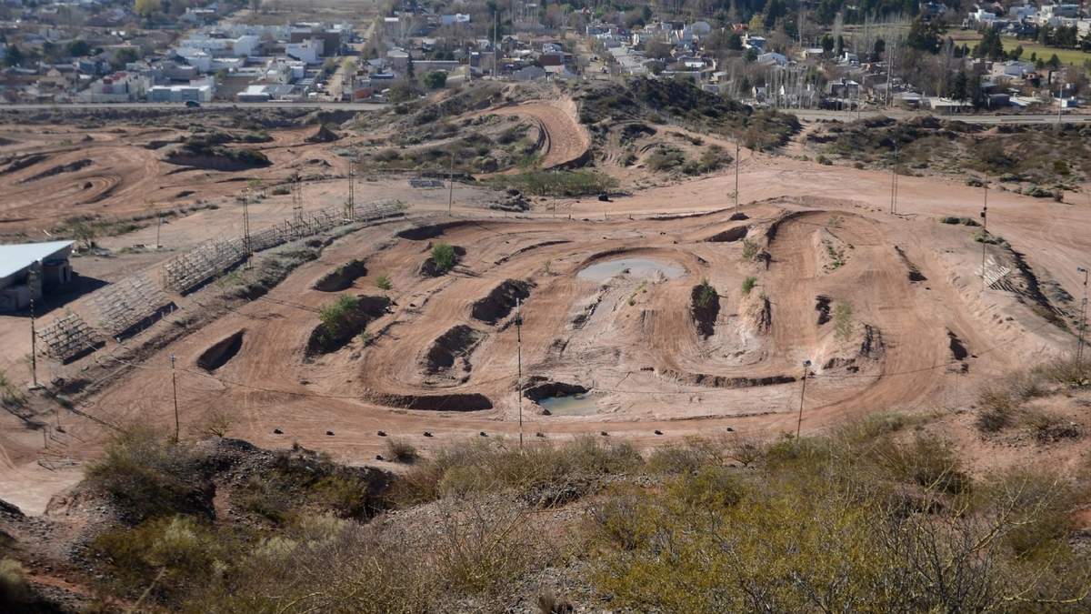 La pista de motocross ubicada en el Parque Norte.  Fuente: Facebook.