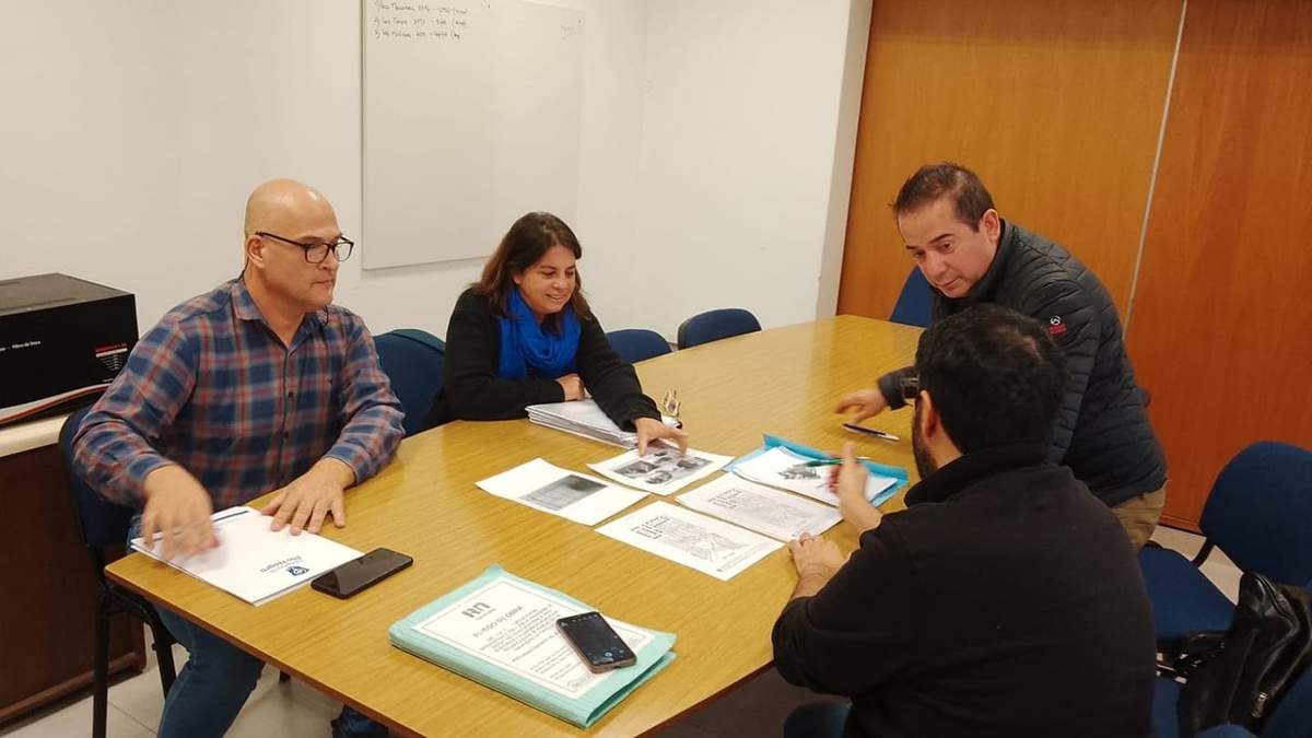 ATE se reunió con la Interventora del IPPV en Río Negro para la construcción de las viviendas destinadas a los afiliados al gremio. Fuente: (Facebook)