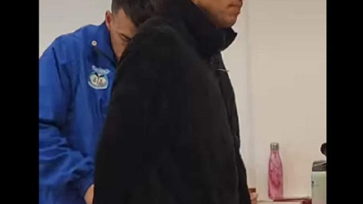 Maximiliano Avilés, al llegar a la audiencia de formulación de cargos el pasado fin de semana. Fuente (Rigo Castaño)