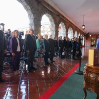 En primera fila, las “corcholatas” de AMLO escucharon el Cuarto Informe de Gobierno
