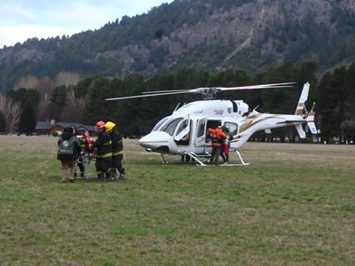 Rescataron a una persona de 87 años que se había fracturado mientras andaba a caballo por el Cerro Milico