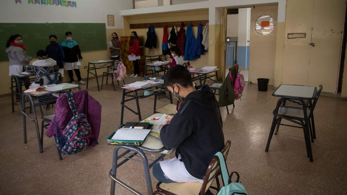 Educación presencial en pandemia. Fuente: (Twitter)