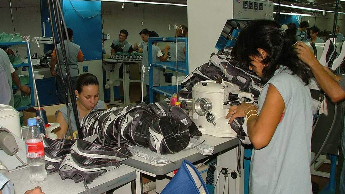 Fábrica de Nike. Fuente: (Twitter)