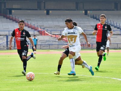 Pumas golea al Atlas 4-0 en la final de ida sub 20