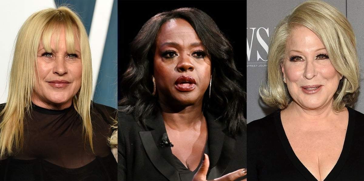 Patricia Arquette, Viola Davis y Bette Midler