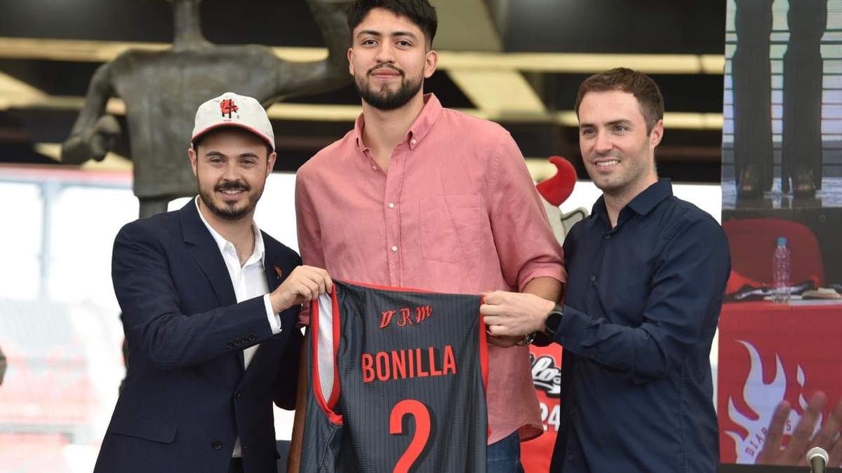 Presentación de Bonilla como jugador de Diablos