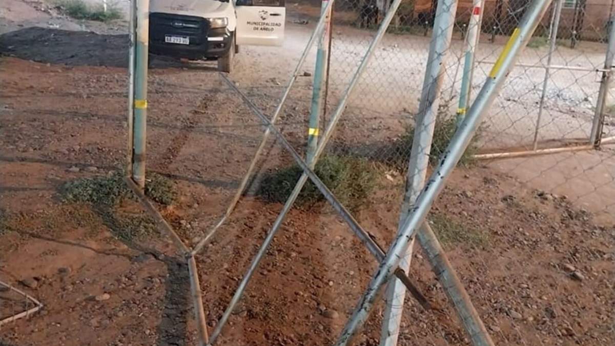Vandalismo en Añelo. Fuente: (Facebook).