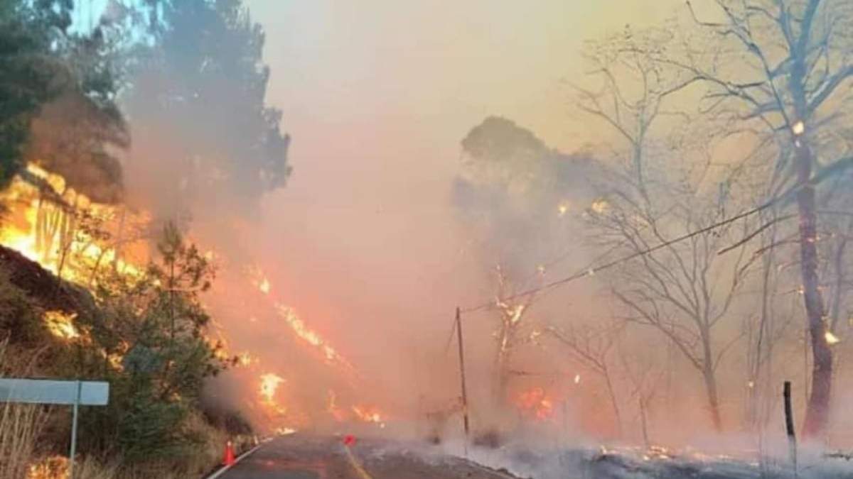 El incendio en Tejupilco, Estado de México
