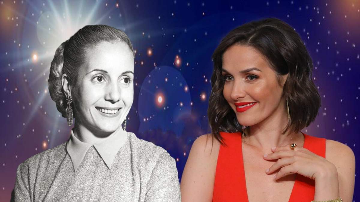 Natalia Oreiro y Evita. Fuente: (Minuto Neuquén)