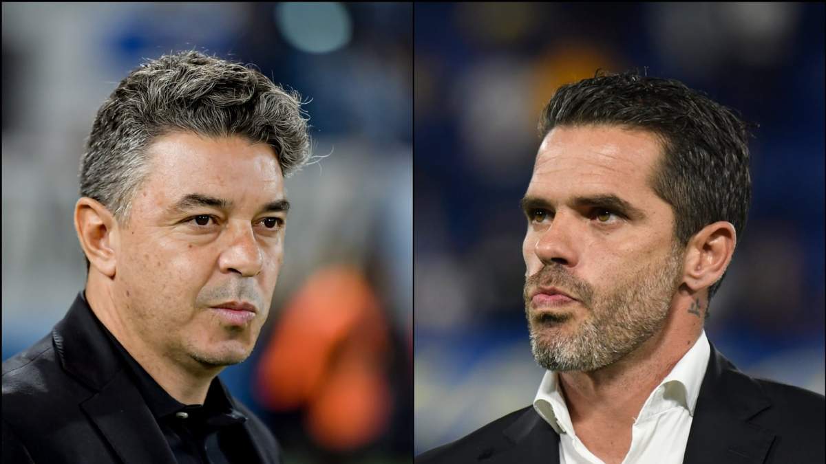 Marcelo Gallardo y Fernando Gago. Fuente: (Minuto Neuquén)