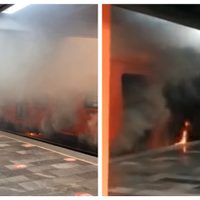 Arde tren de la Línea 5; el Metro niega que fuera un incendio